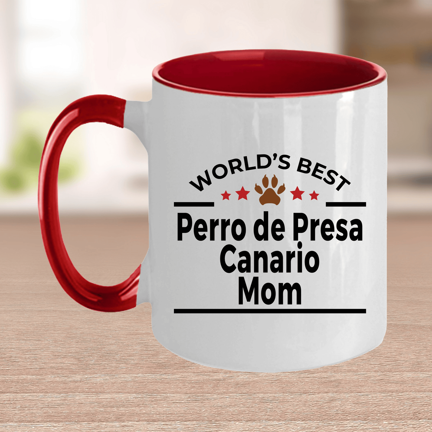 Perro de Presa Canario World's Best Dog Mom Ceramic Coffee Mug