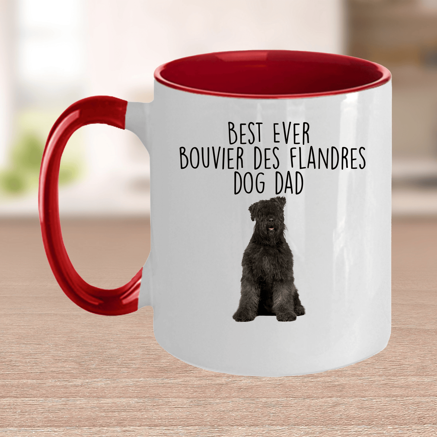 Best Ever Bouvier des Flandres Dog Dad Ceramic Coffee Mug