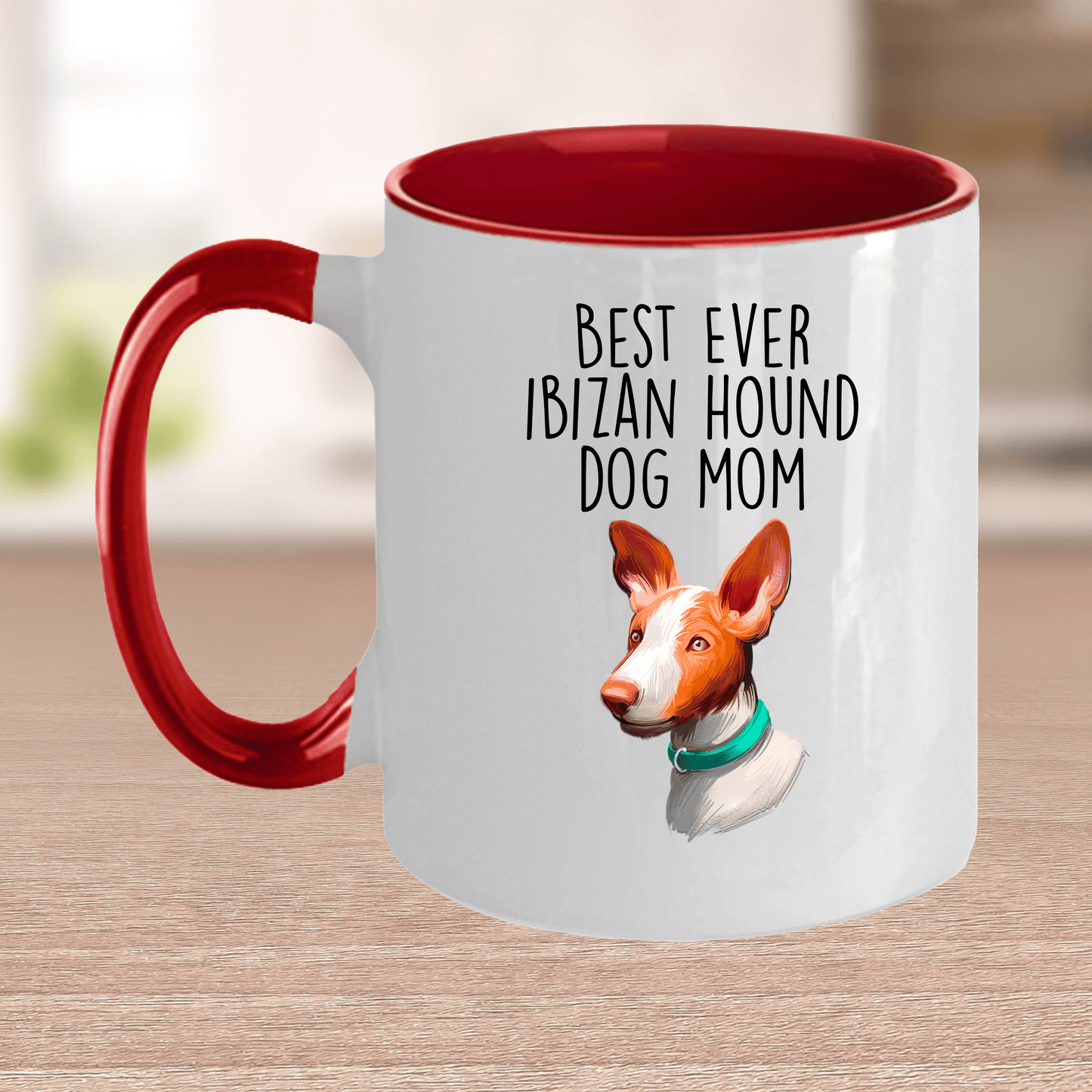 Ibizan Hound World's Best Dog Mom Ceramic Coffee Mug