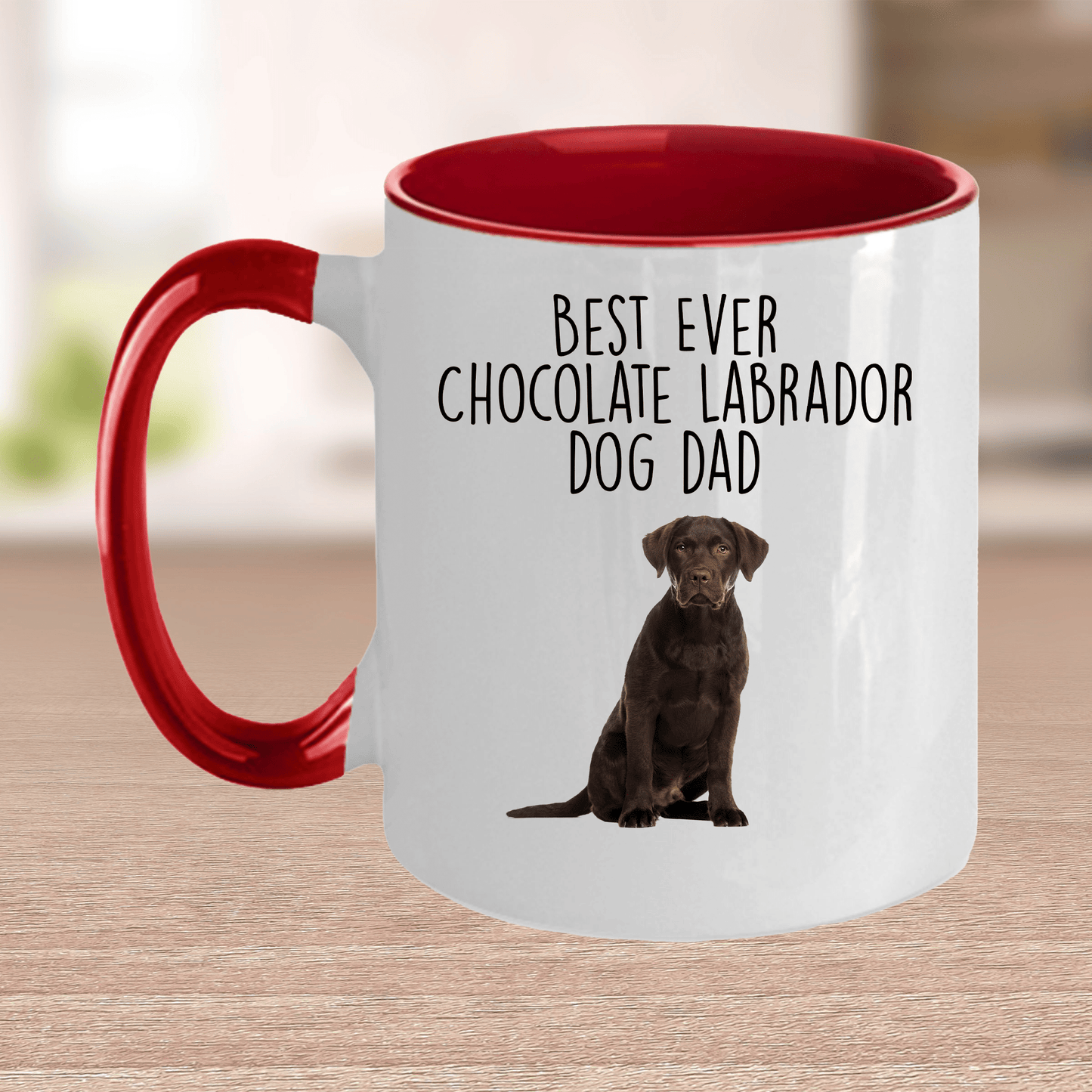 Chocolate Labrador Retriever Best Dad Coffee Mug