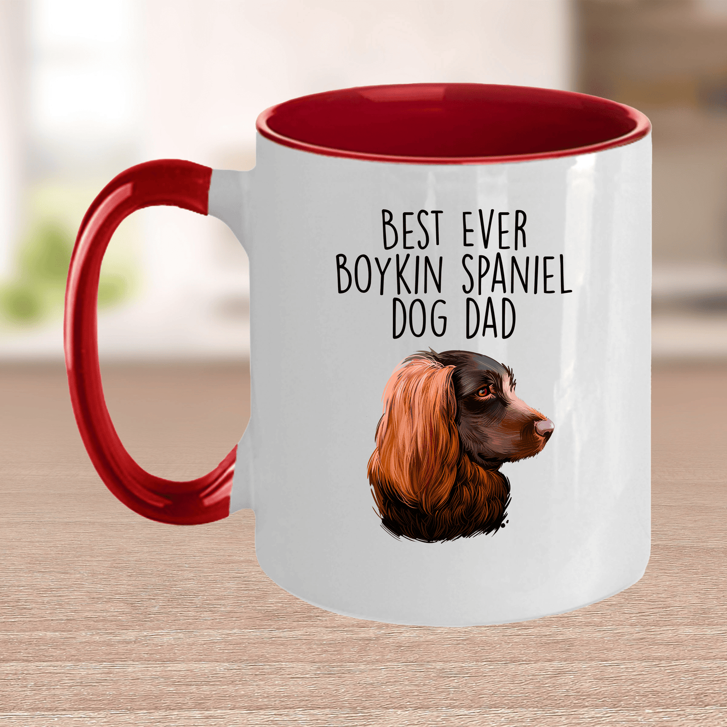 Best Ever Boykin Spaniel Dog Dad Ceramic Coffee Mug