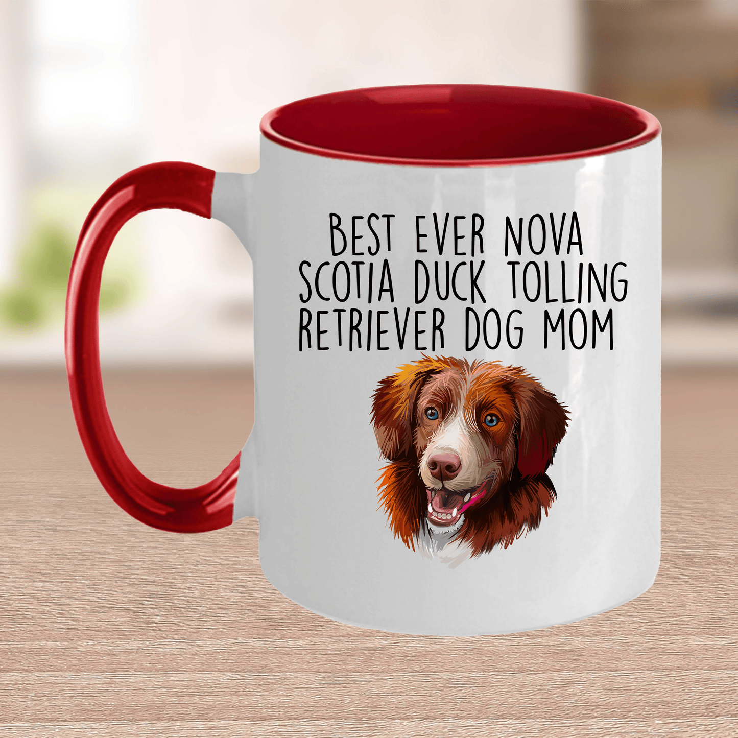 Best Ever Nova Scotia Duck Tolling Retriever Dog Mom Ceramic Coffee Mug