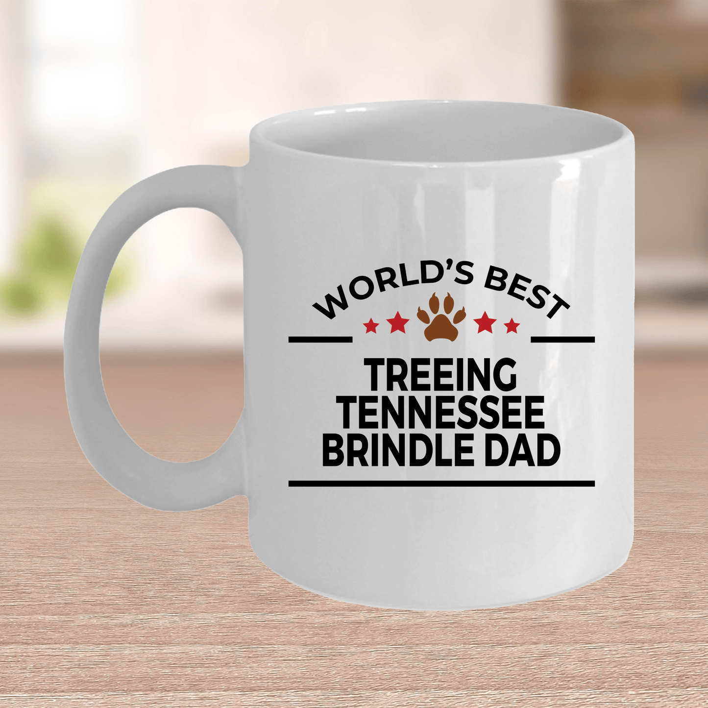 Treeing Tennessee Brindle World's Best Dog Dad Ceramic Coffee Mug