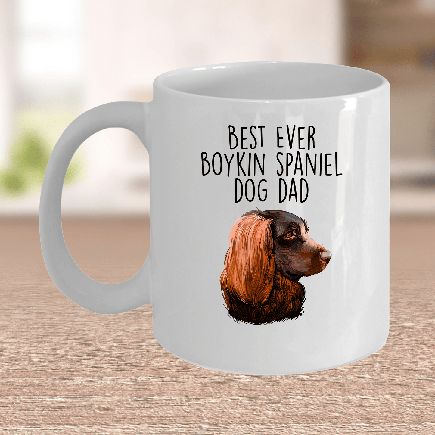 Best Ever Boykin Spaniel Dog Dad Ceramic Coffee Mug