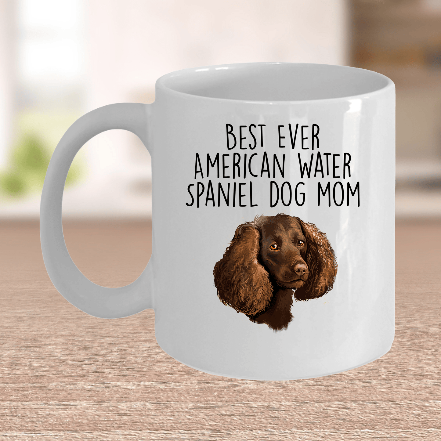 Best Ever American Water Spaniel Dog Mom Ceramic Coffee Mug