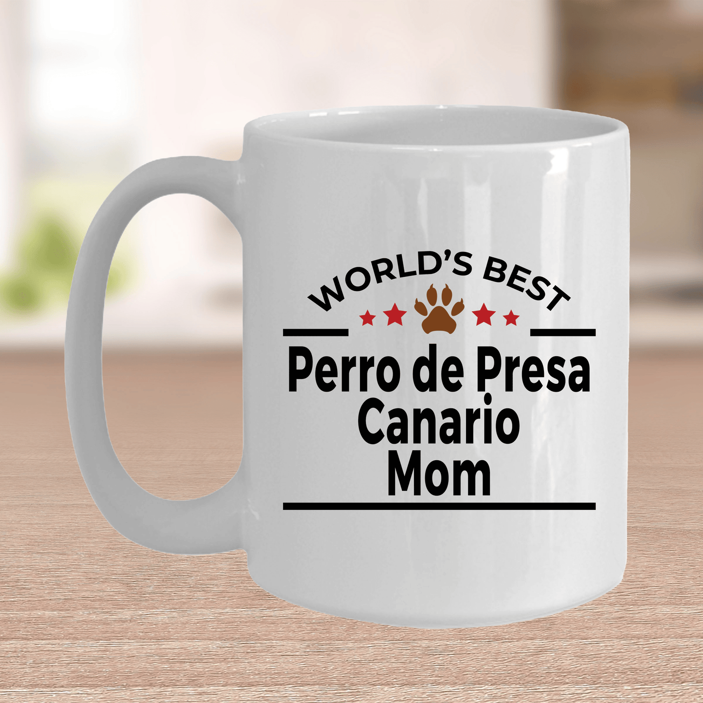 Perro de Presa Canario World's Best Dog Mom Ceramic Coffee Mug