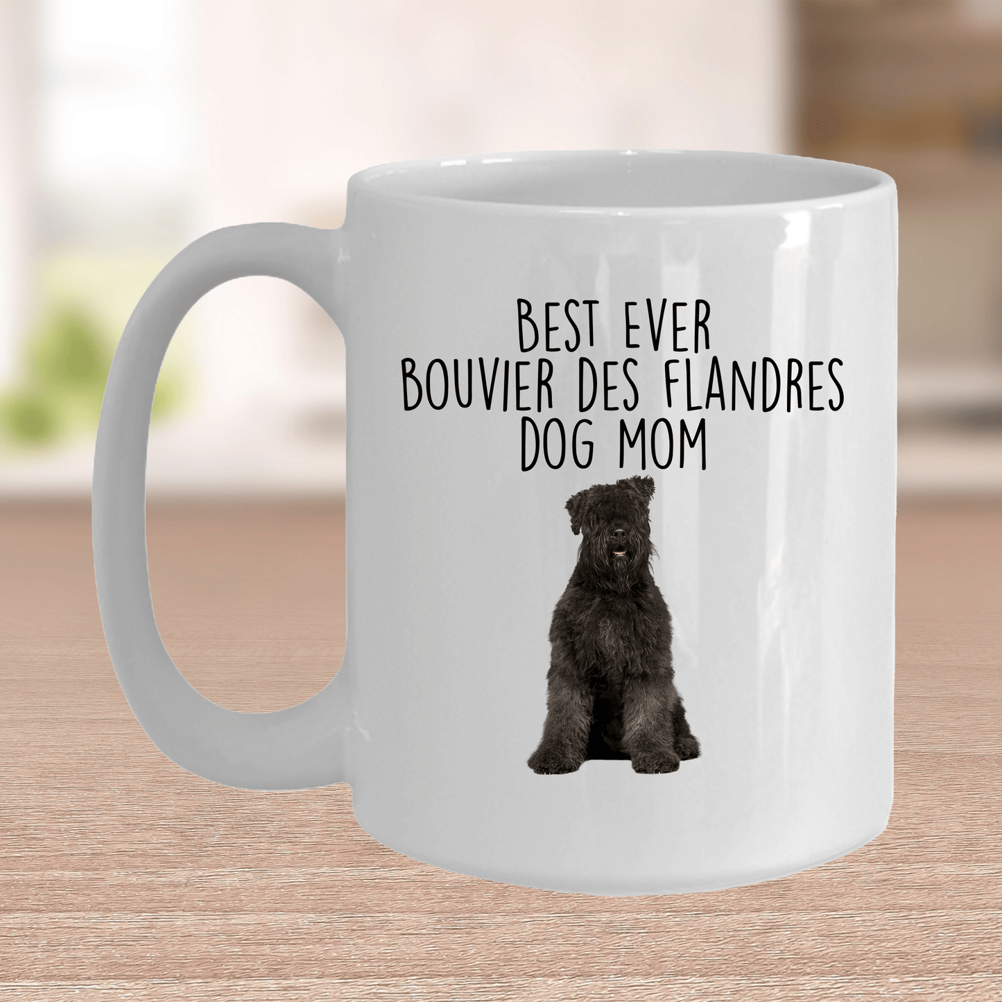Best Ever Bouvier des Flandres Dog Mom Ceramic Coffee Mug