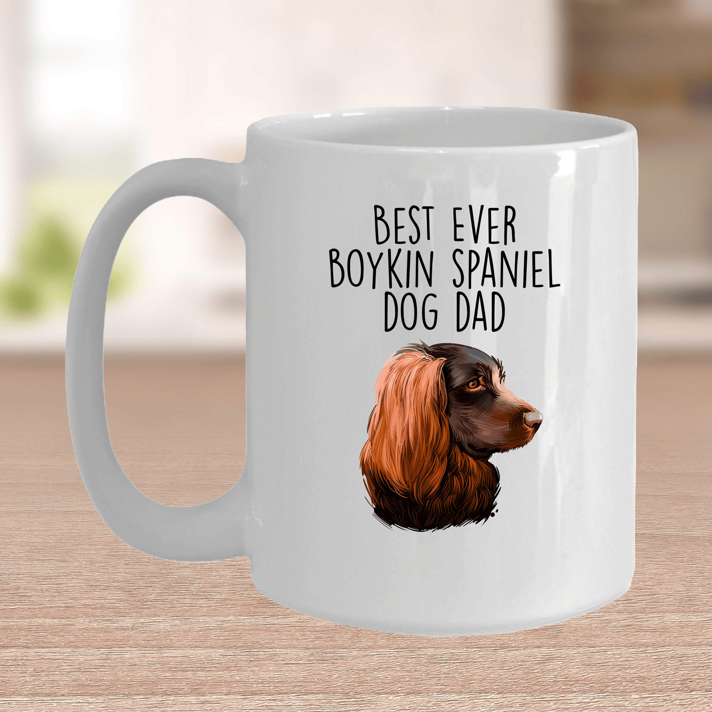 Best Ever Boykin Spaniel Dog Dad Ceramic Coffee Mug