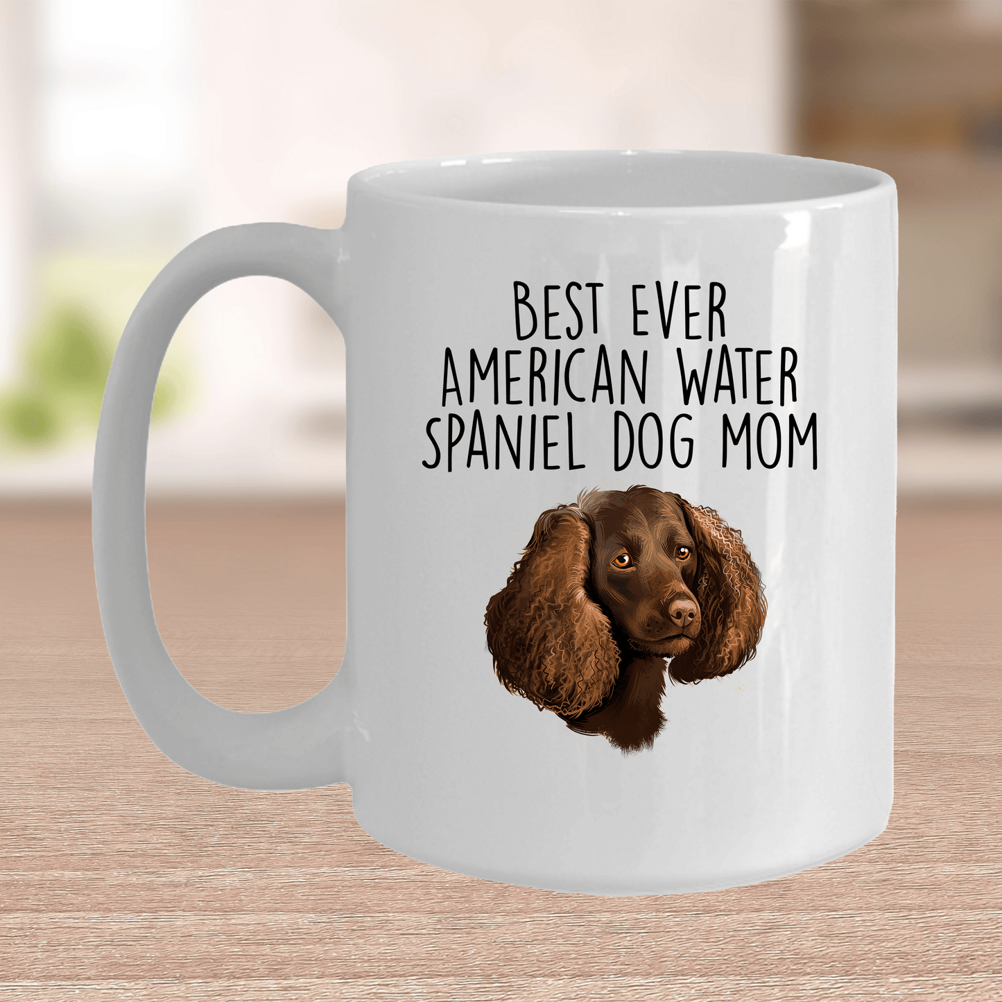 Best Ever American Water Spaniel Dog Mom Ceramic Coffee Mug