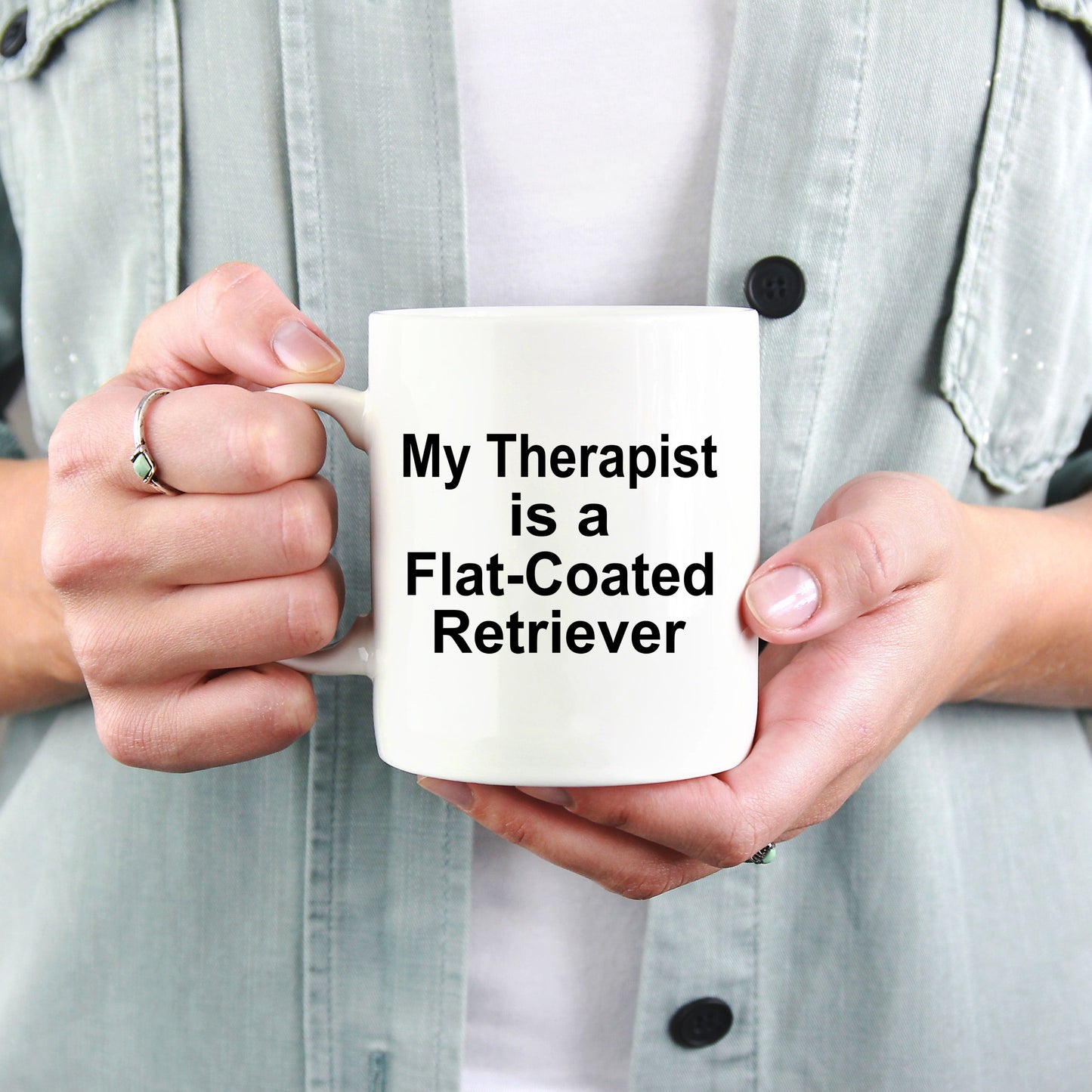 Flat-Coated Retriever Dog Therapist Mug