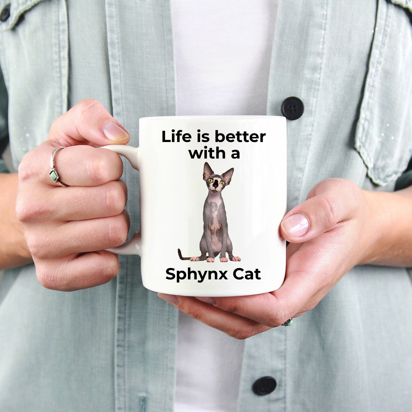 Sphynx Cat Coffee Mug - Life is Better