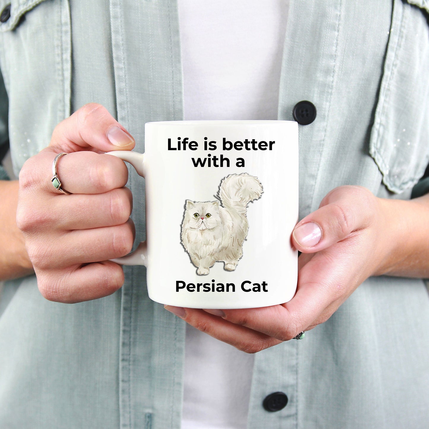 Persian Cat Coffee Mug - Life is Better