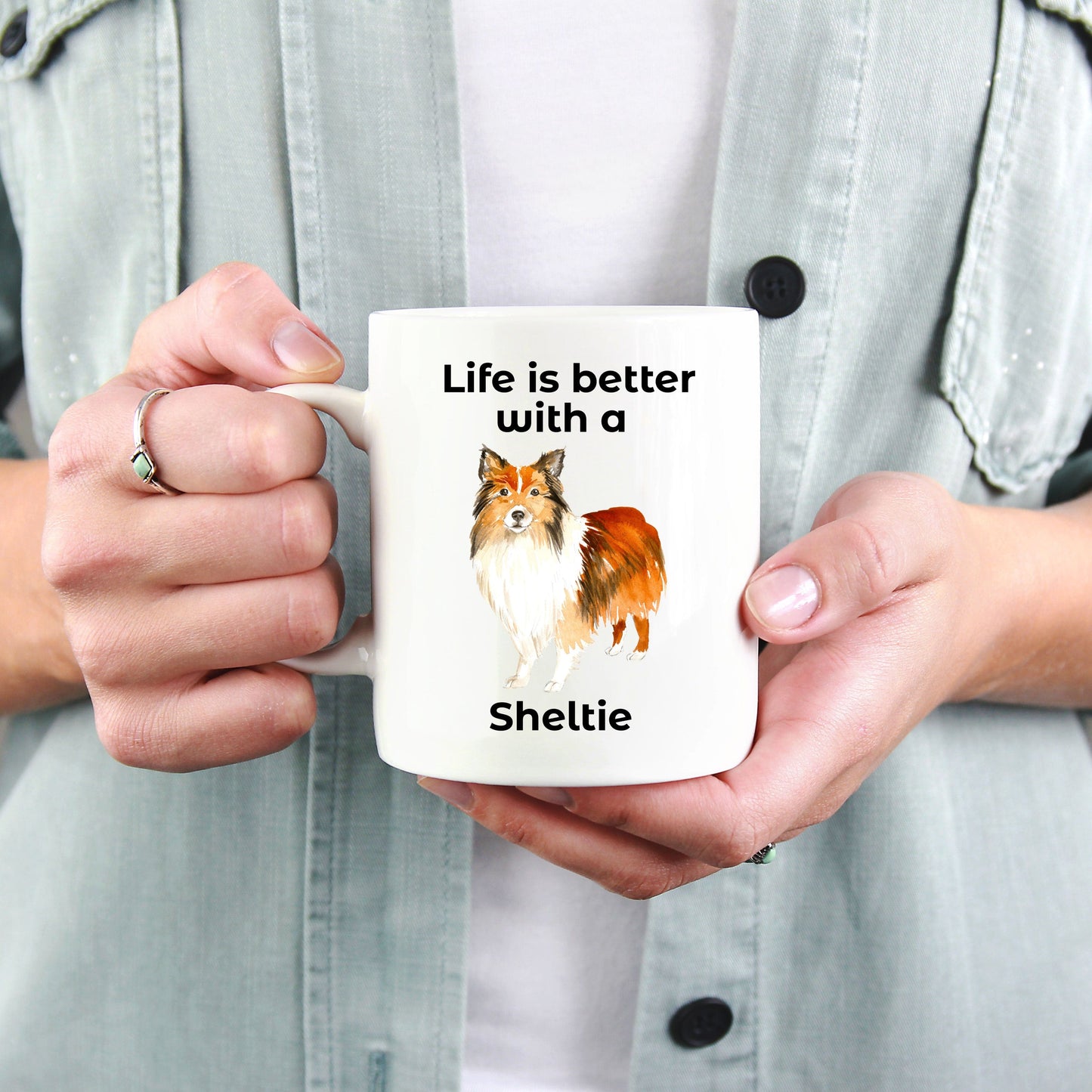 Shetland Sheepdog Life is Better with a Sheltie Coffee Mug