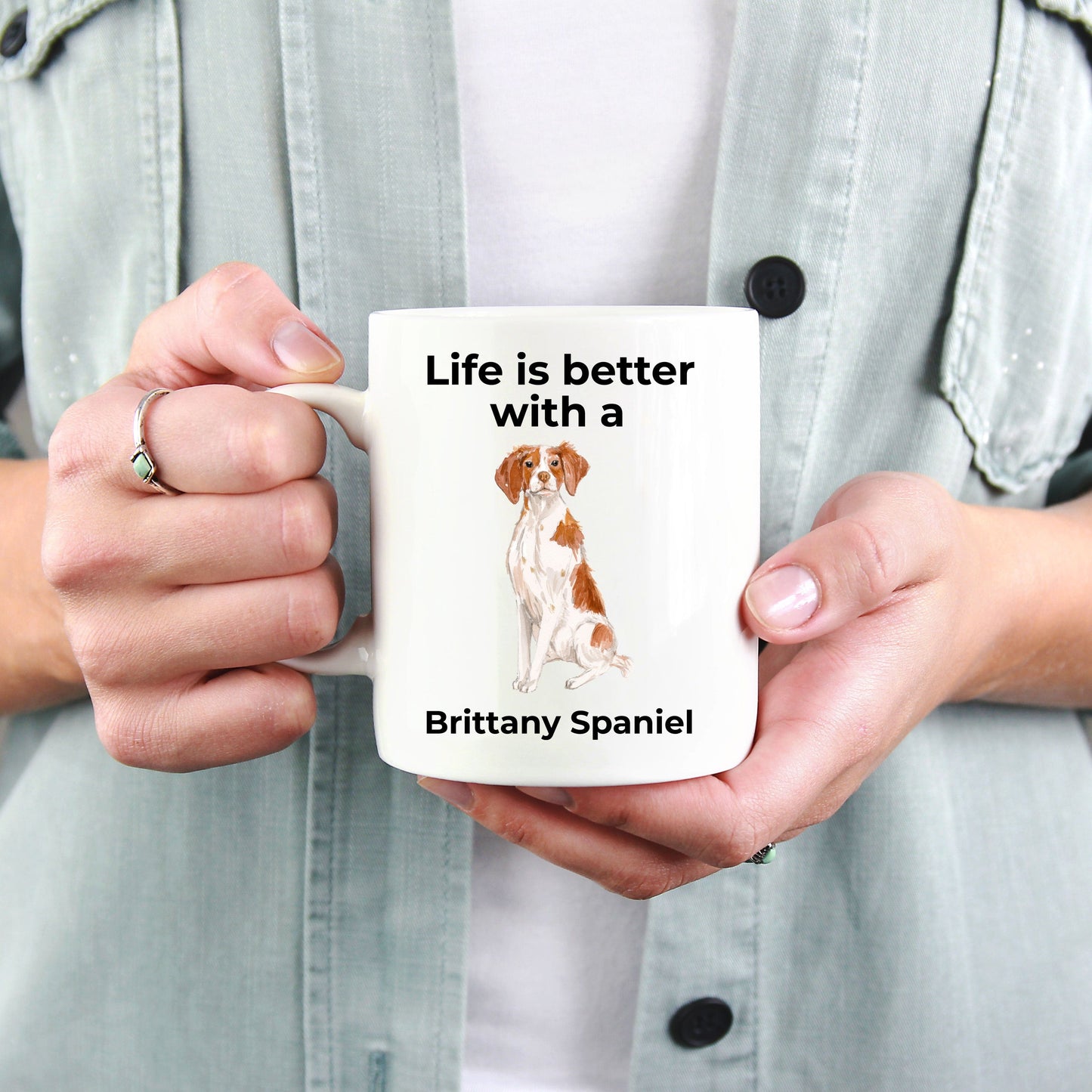 Brittany Spaniel Coffee Mug - Life is Better