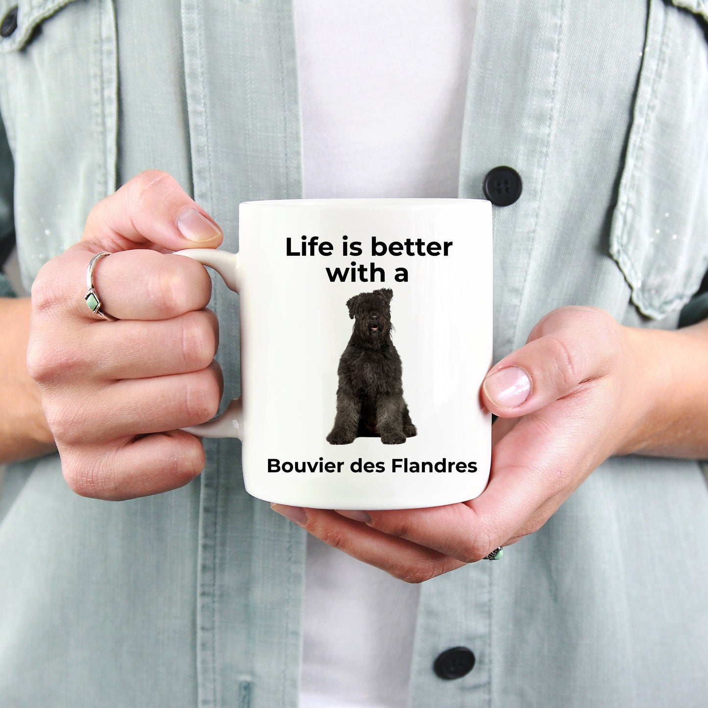 Bouvier des Flandres Mug - Life is better with a Bouvier