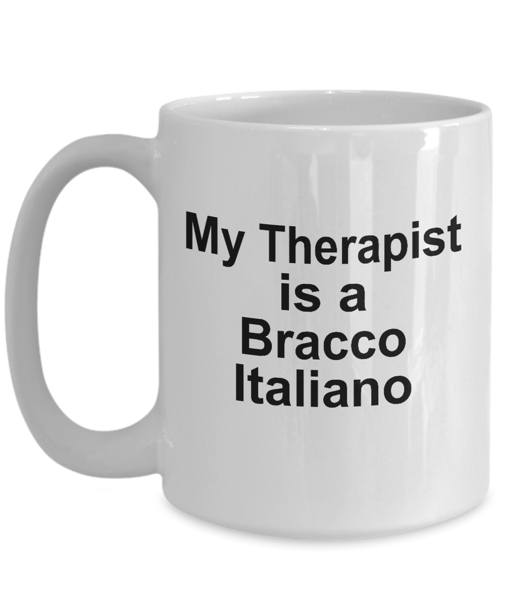 Bracco Italiano Dog Owner Lover Funny Gift Therapist White Ceramic Coffee Mug