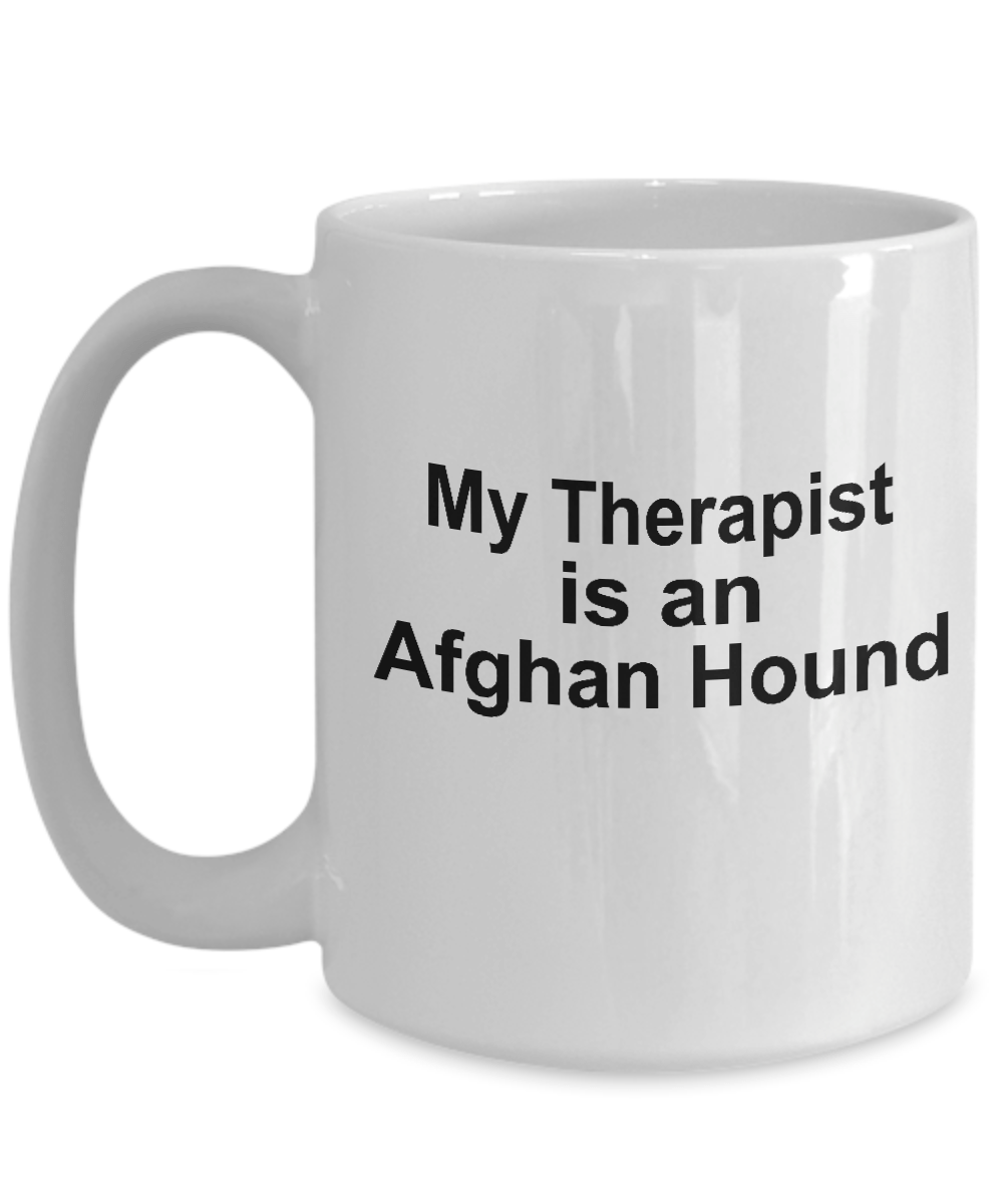 Afghan Hound Dog Therapist Coffee Mug