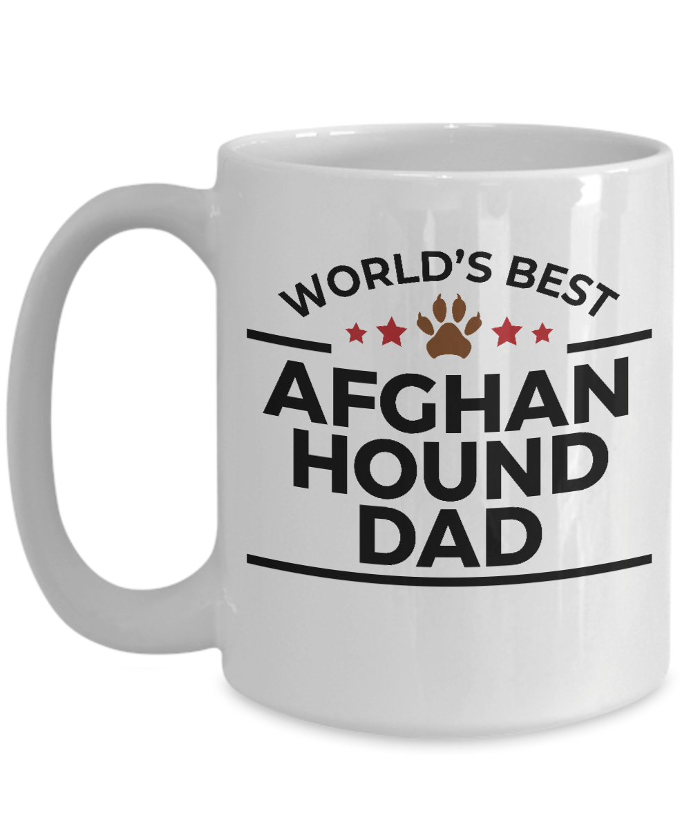 Afghan Hound Dog Dad Ceramic Coffee Mug