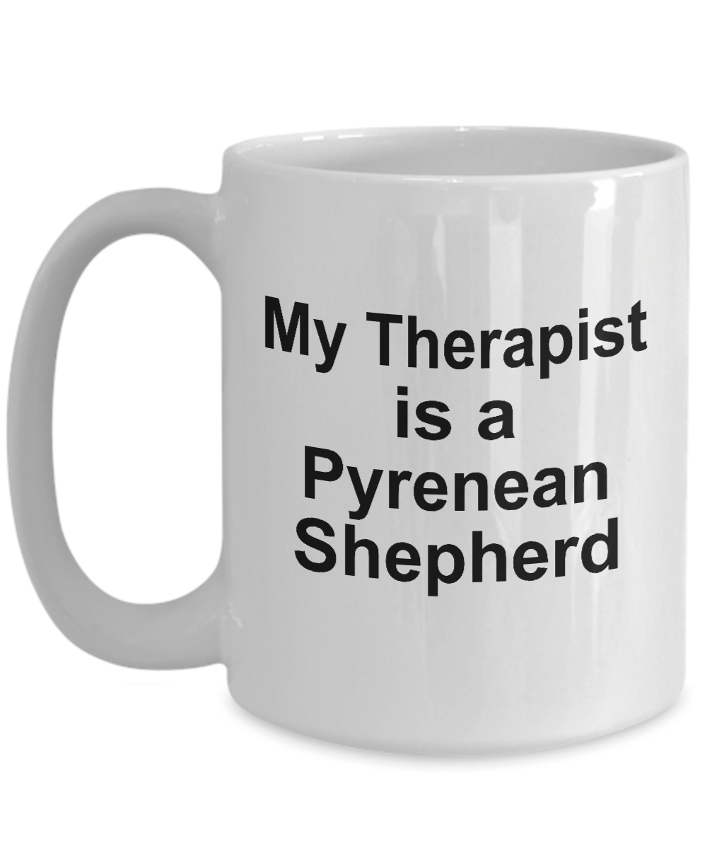 Pyrenean Shepherd Dog Owner Lover Funny Gift Therapist White Ceramic Coffee Mug