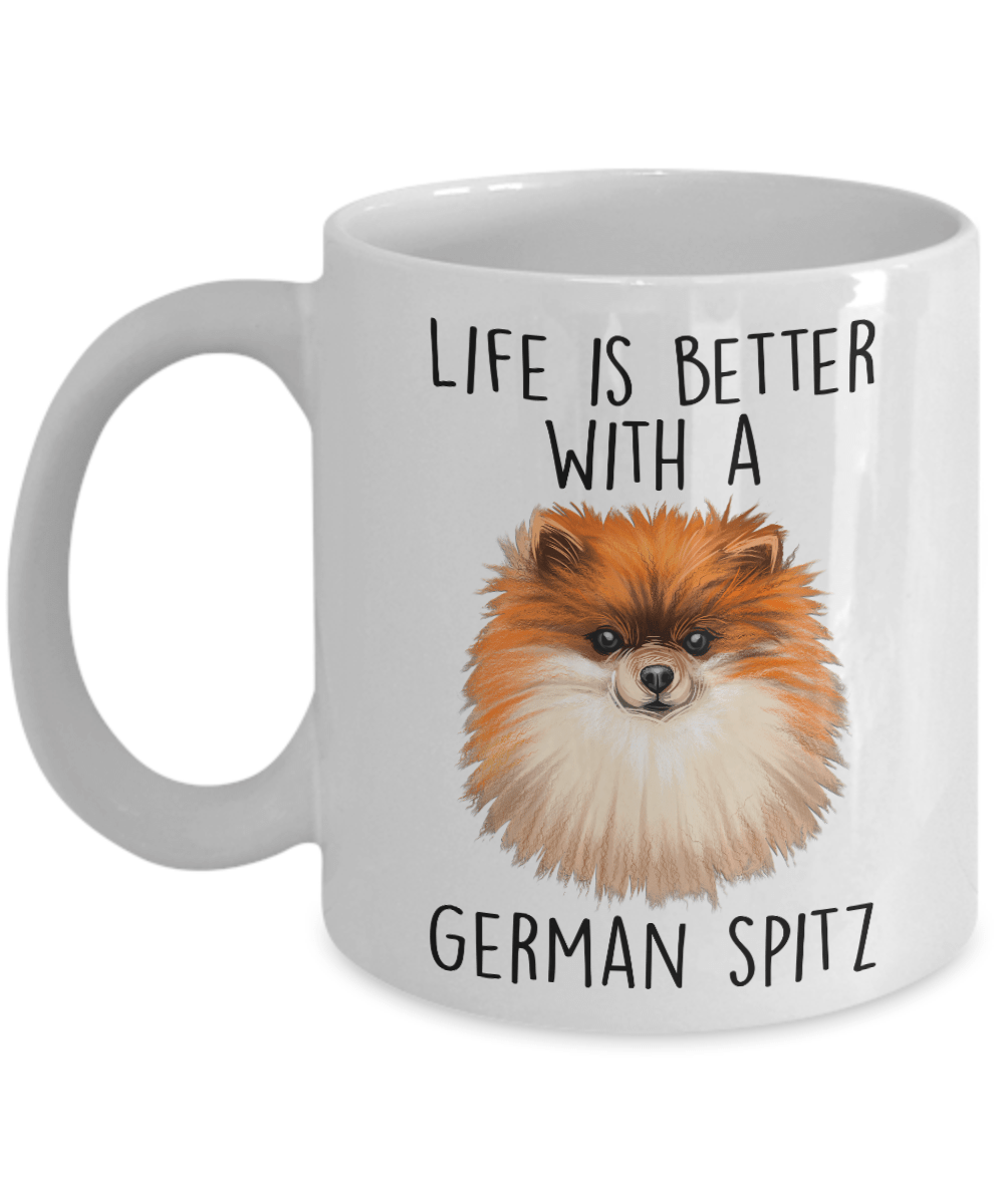 German Spitz Ceramic Coffee Mug Life is Better with a Dog