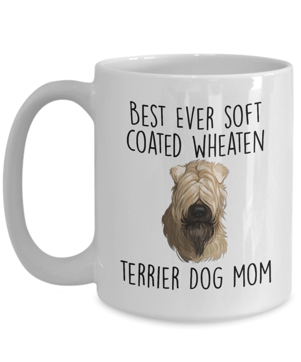 Best Ever Soft Coated Wheaten Terrier Dog Mom Ceramic Coffee Mug