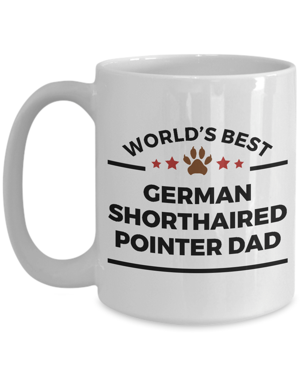 German Shorthaired Pointer Dog Lover Gift World's Best Dad Birthday Father's Day Ceramic Coffee Mug