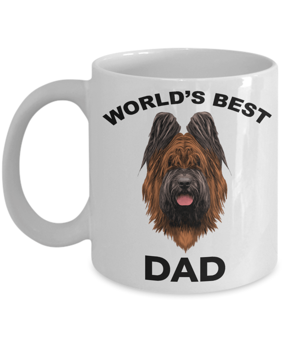 Briard Best Dog Dad Coffee Mug