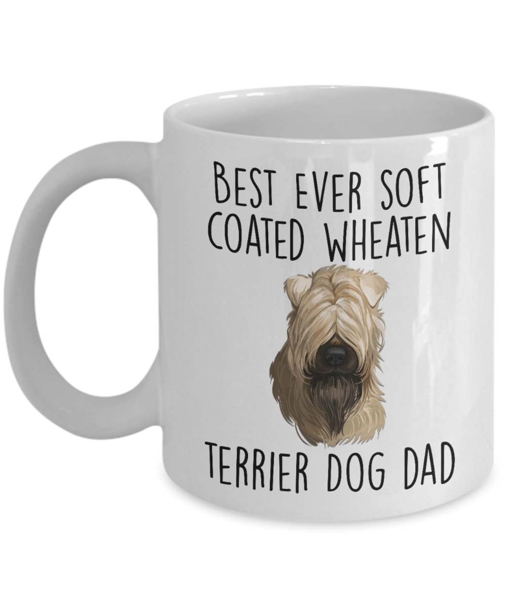 Best Ever Soft Coated Wheaten Terrier Dog Dad Ceramic Coffee Mug