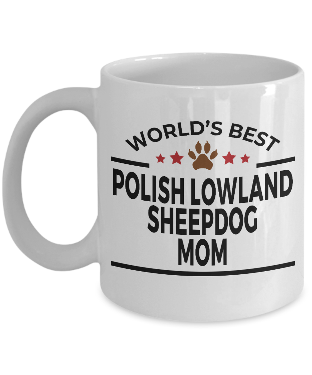 Polish Lowland Sheepdog Dog Mom Coffee Mug