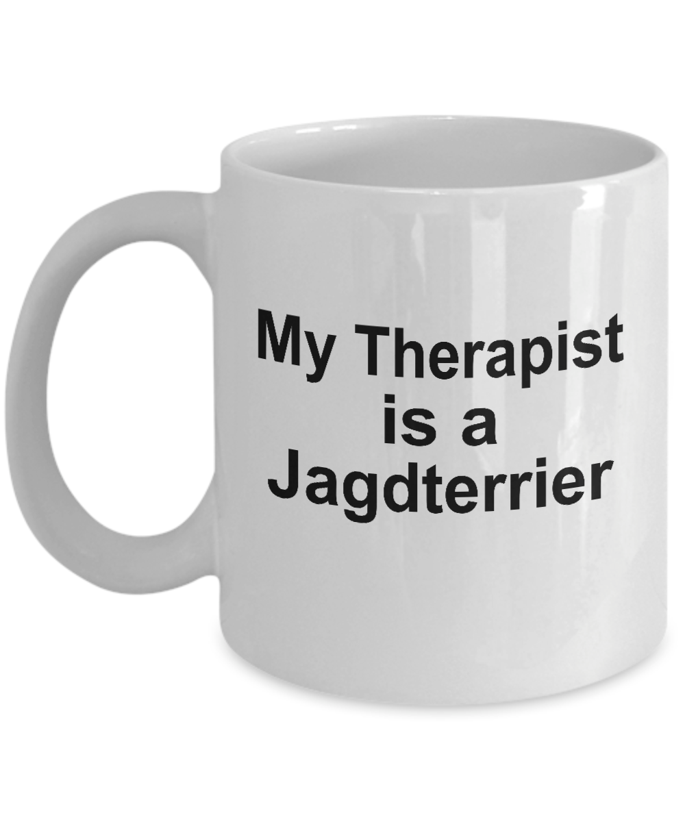 Jagdterrier Dog Owner Lover Funny Gift Therapist White Ceramic Coffee Mug