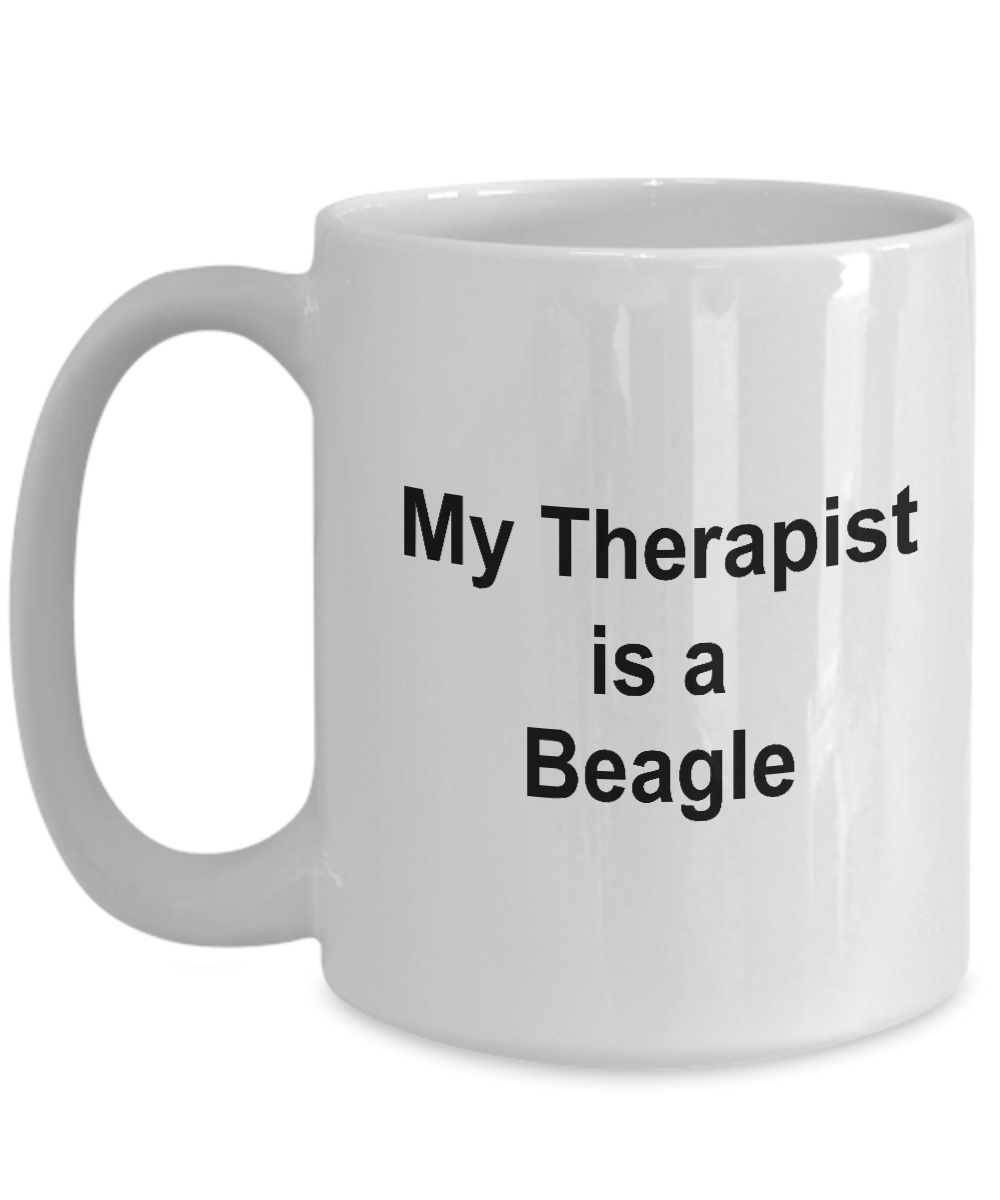 Beagle Dog Lover Gift Therapist White Ceramic Coffee Mug