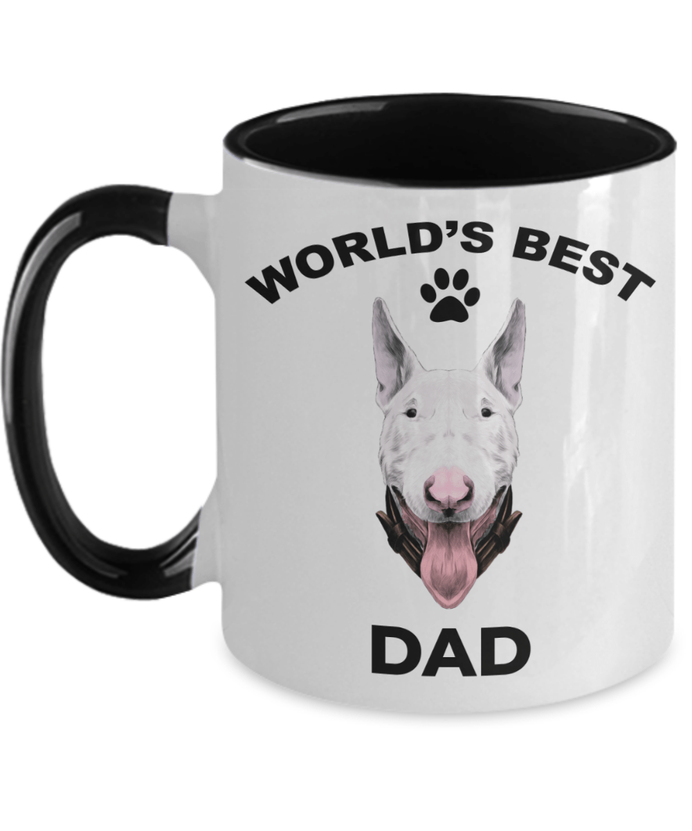 Bull Terrier Best Dad Two-tone coffee mugs