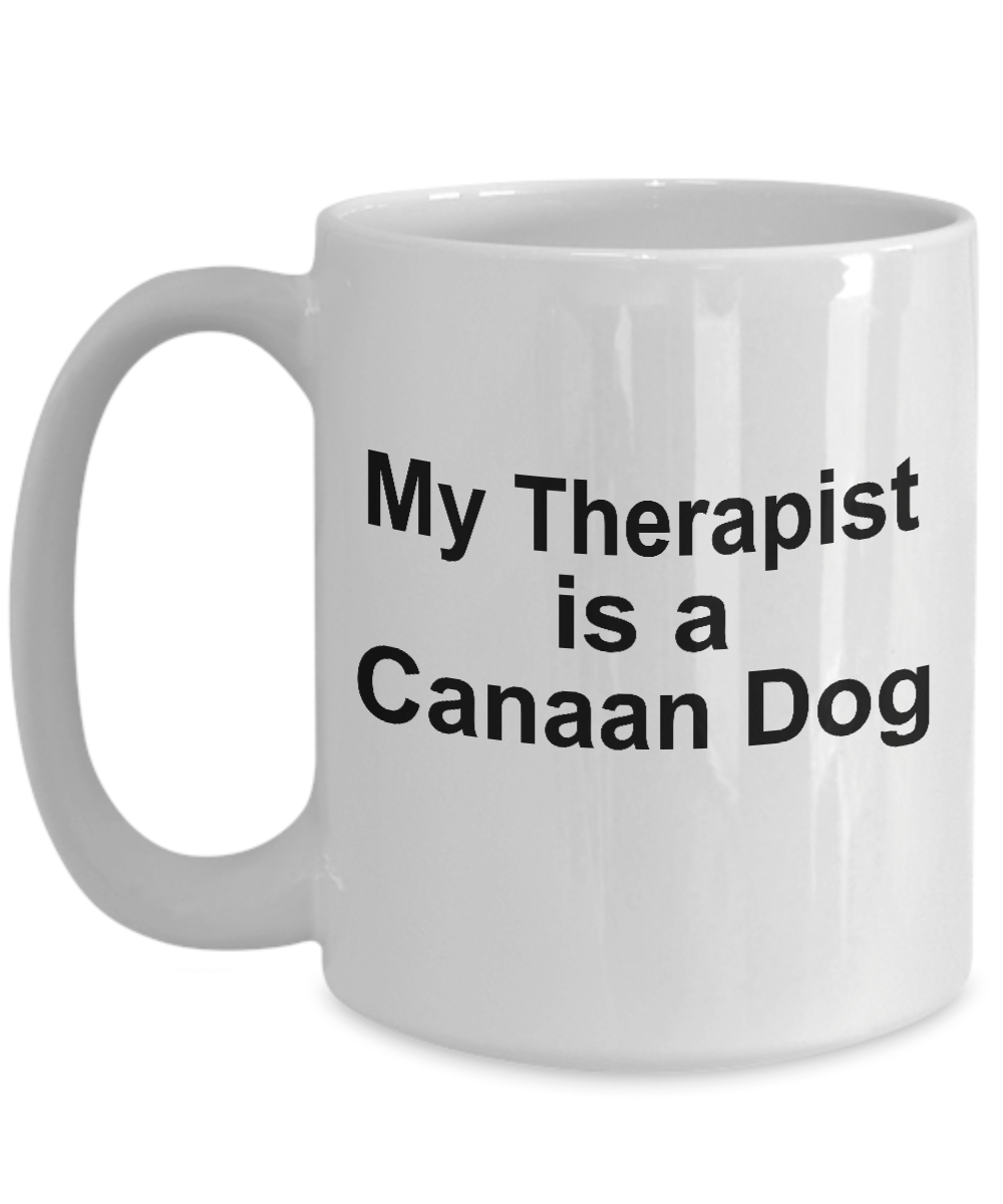 Canaan Dog Owner Lover Funny Gift Therapist White Ceramic Coffee Mug