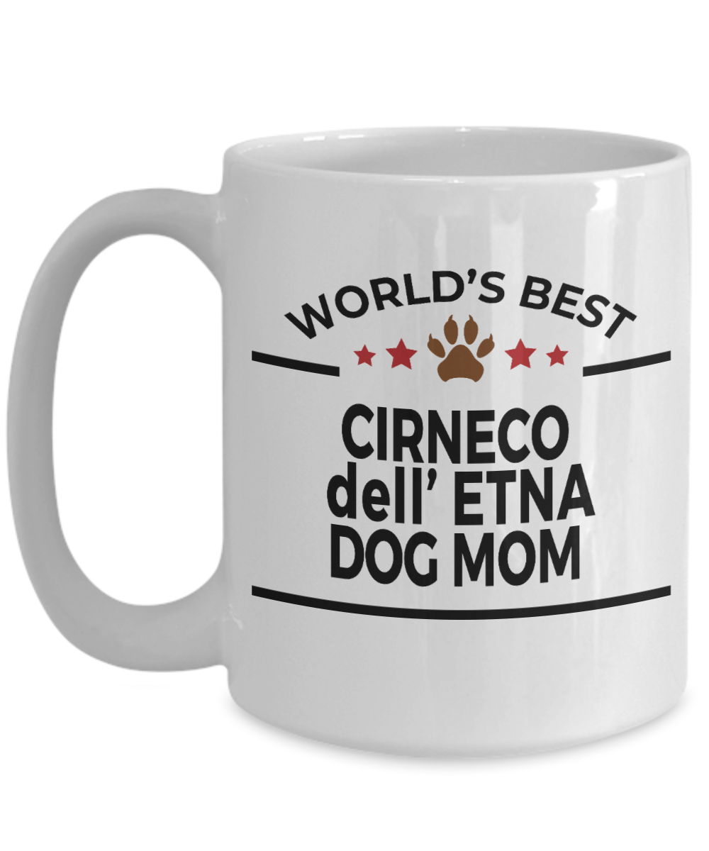 Cirneco dell' Etna Dog Lover Gift World's Best Mom Birthday Mother's Day White Ceramic Coffee Mug