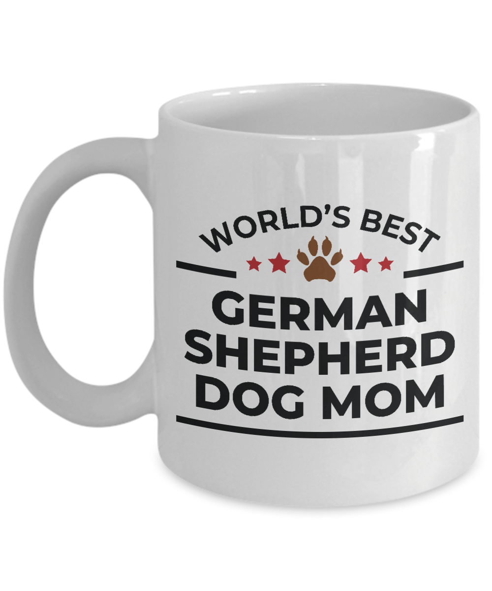 World's Best German Shepherd Dog Mom White Ceramic Mug