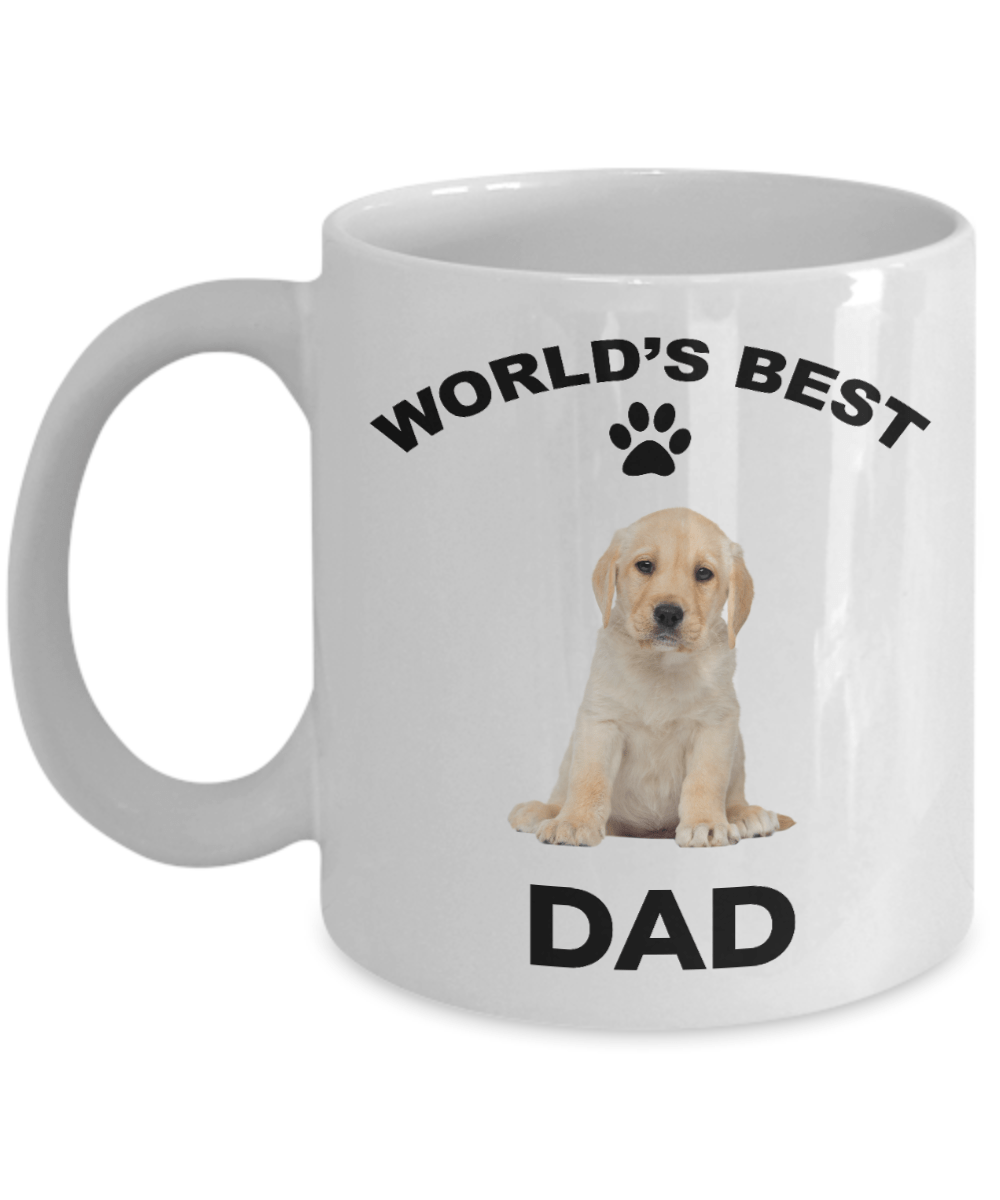 Yellow Labrador Retriever Best Dad Coffee Mug