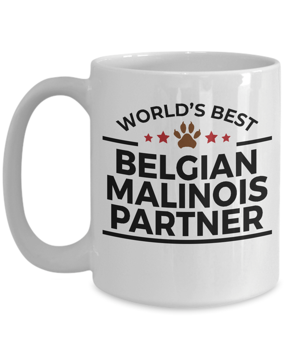 Belgian Malinois Dog Best Partner Police Canine Officer Coffee Mug