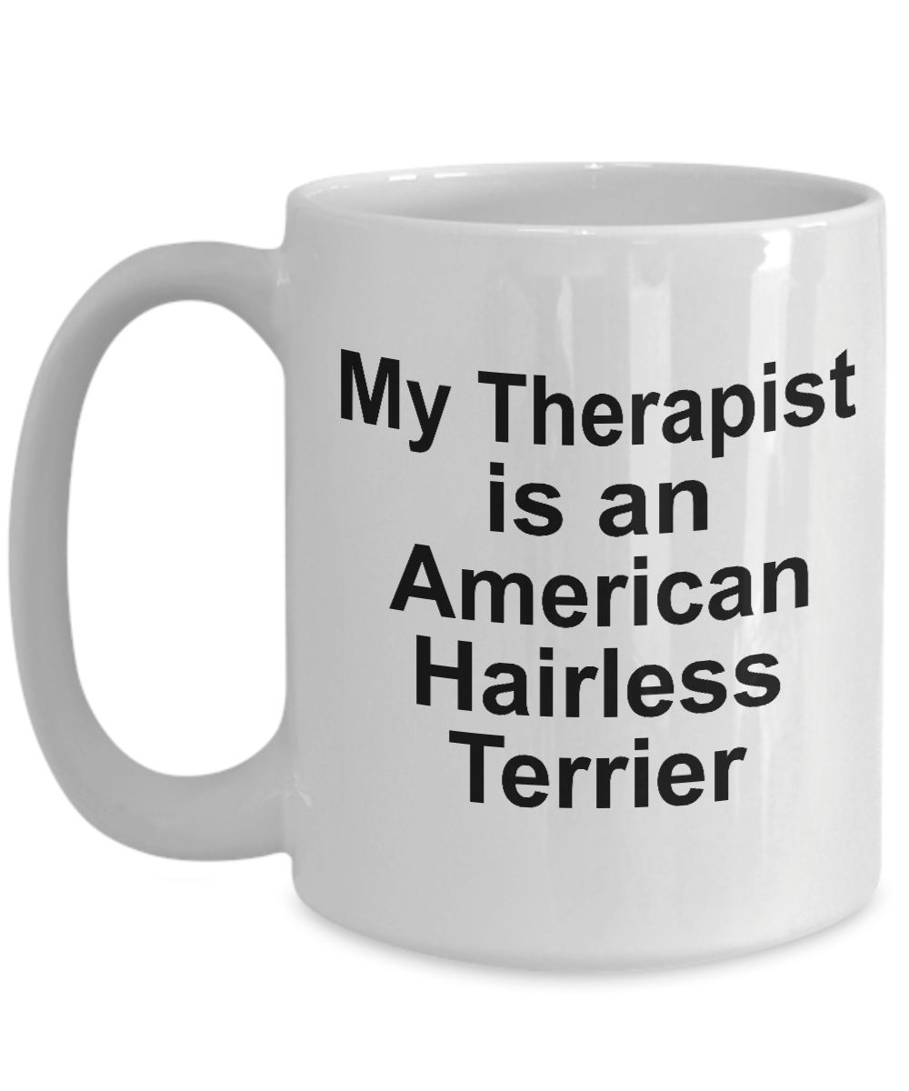 American Hairless Terrier Dog Funny Ceramic Coffee Mug