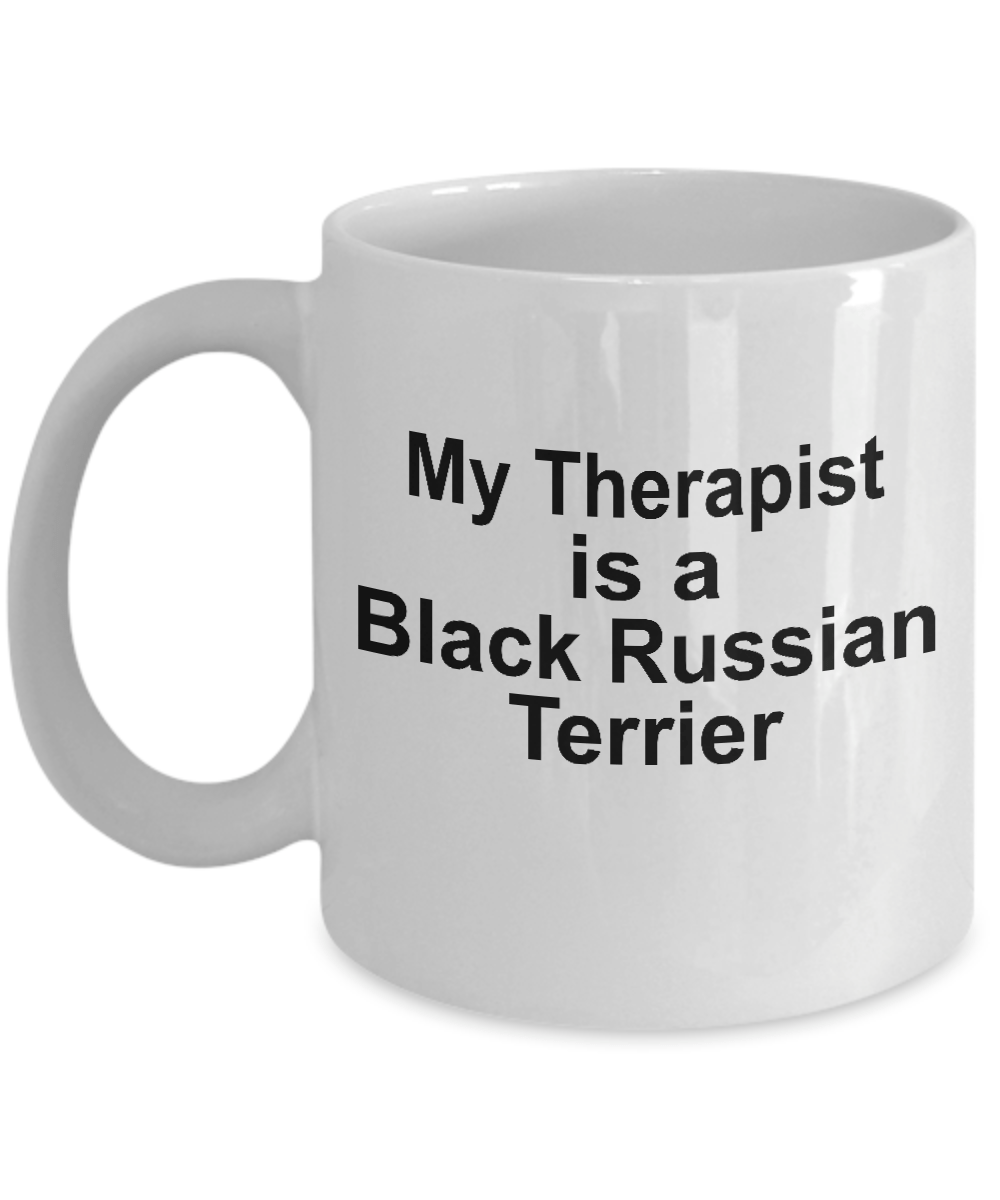 Black Russian Terrier Dog Therapist Coffee Mug