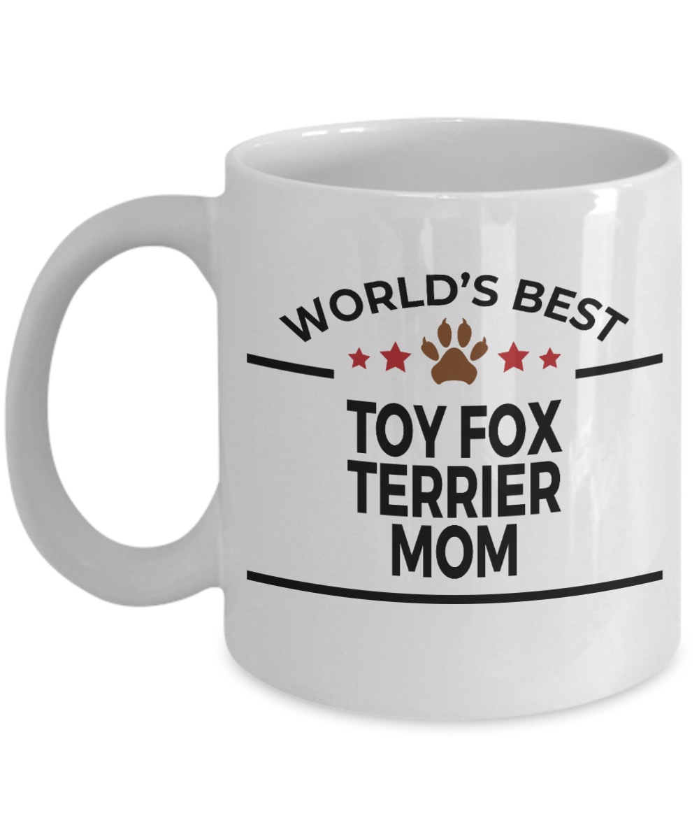 Toy Fox Terrier World's Best Dog Mom Custom Ceramic Coffee Mug