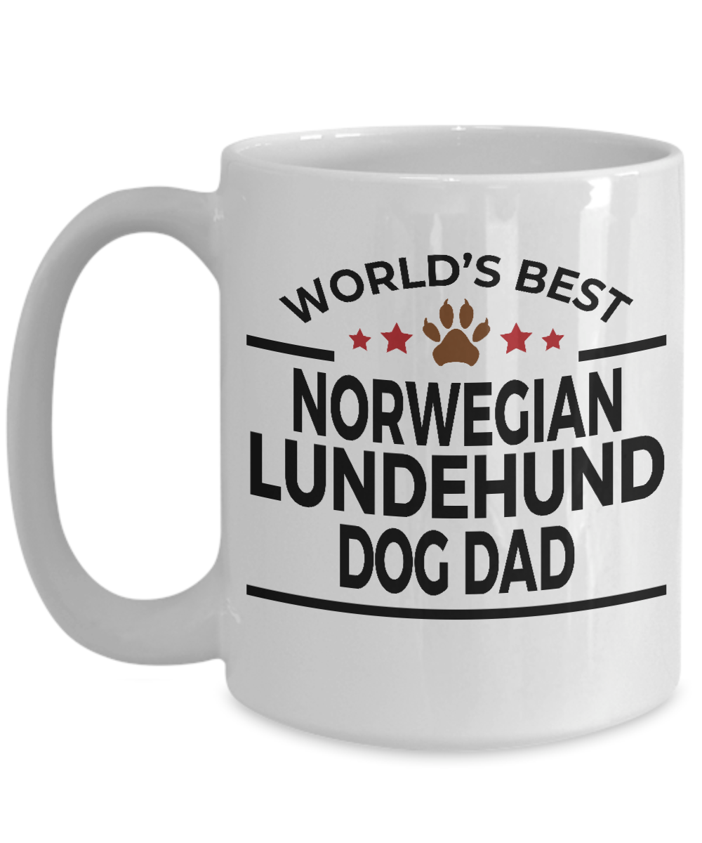 Norwegian Lundehund Dog Dad Coffee Mug