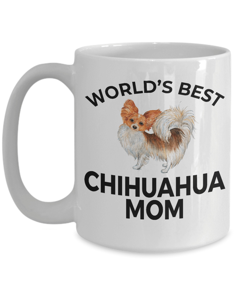 Chihuahua Long Haired Dog Mom Coffee Mug