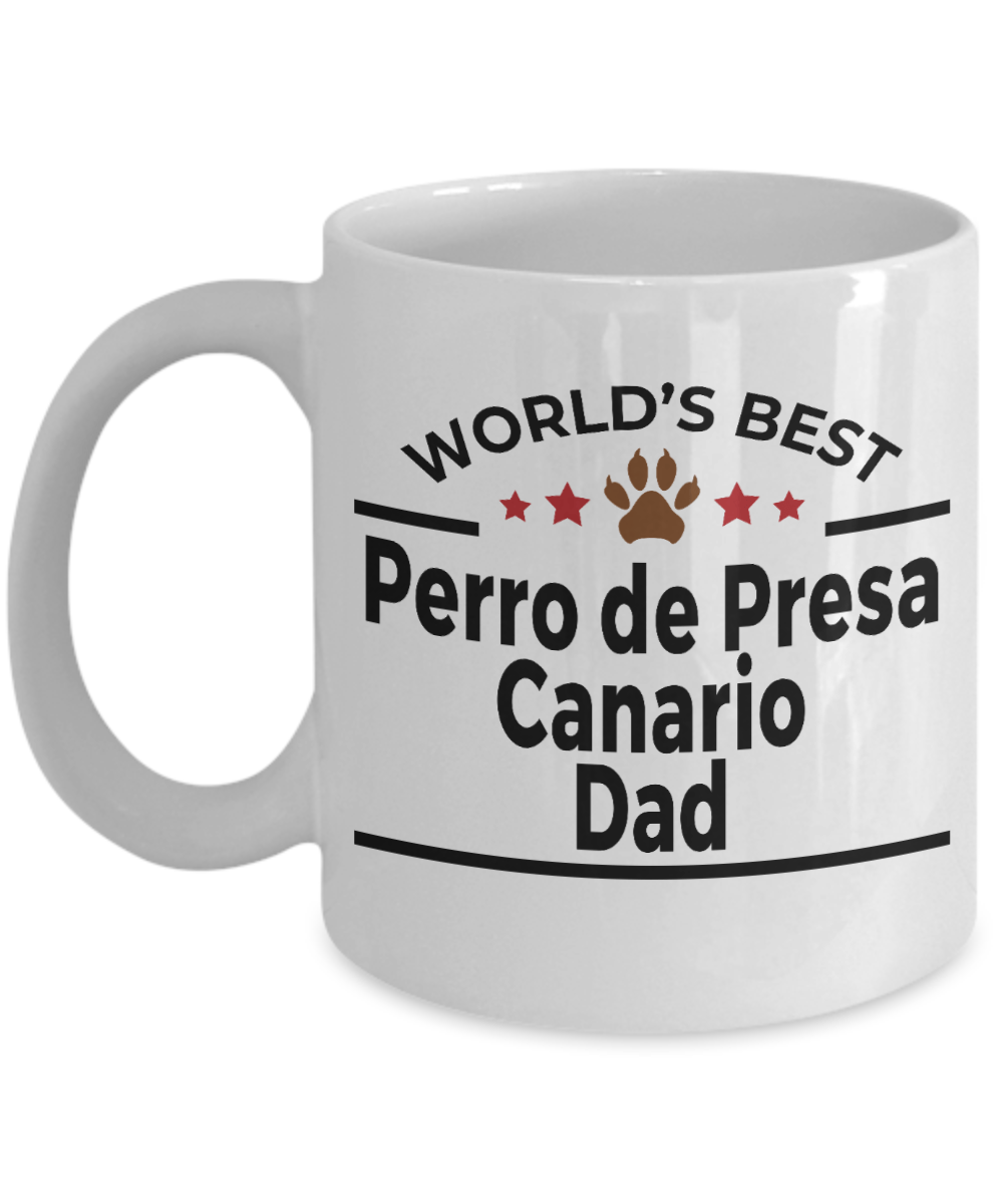 Perro de Presa Canario World's Best Dog Dad Ceramic Coffee Mug