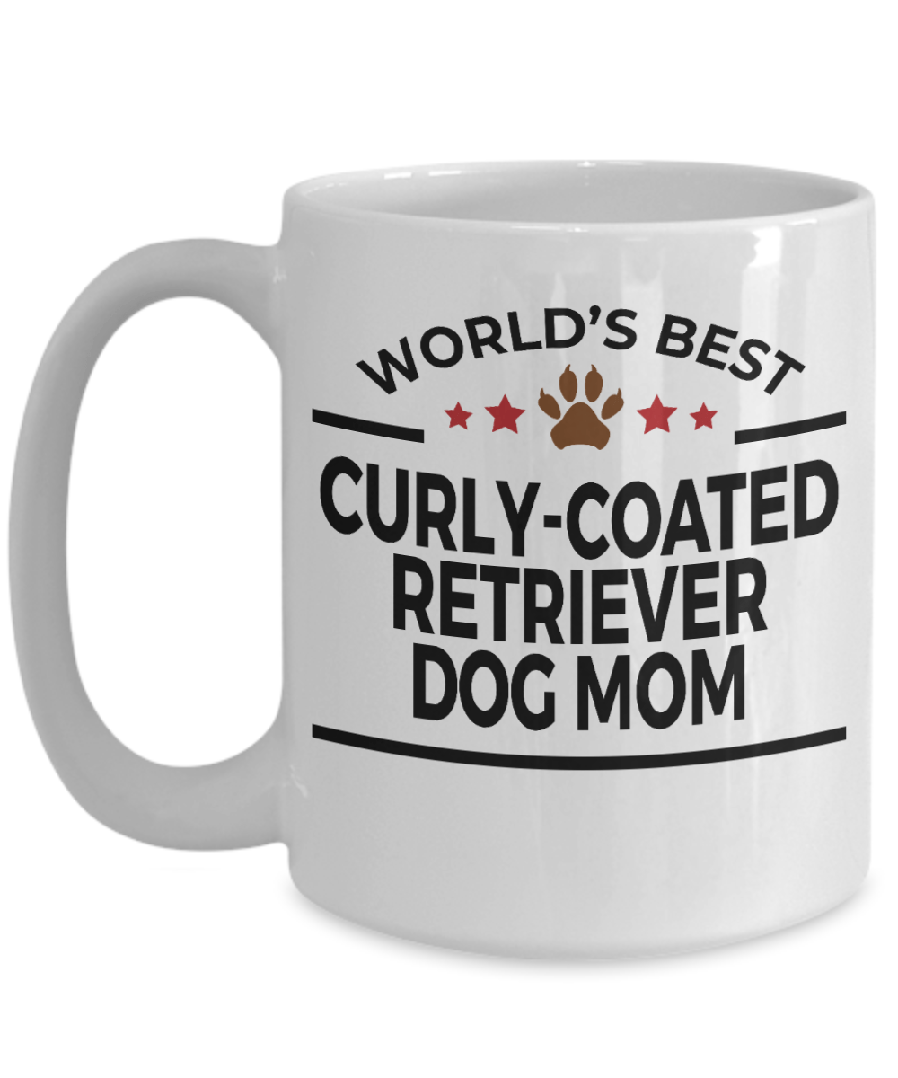 Curly-Coated Retriever Dog Mom Coffee Mug