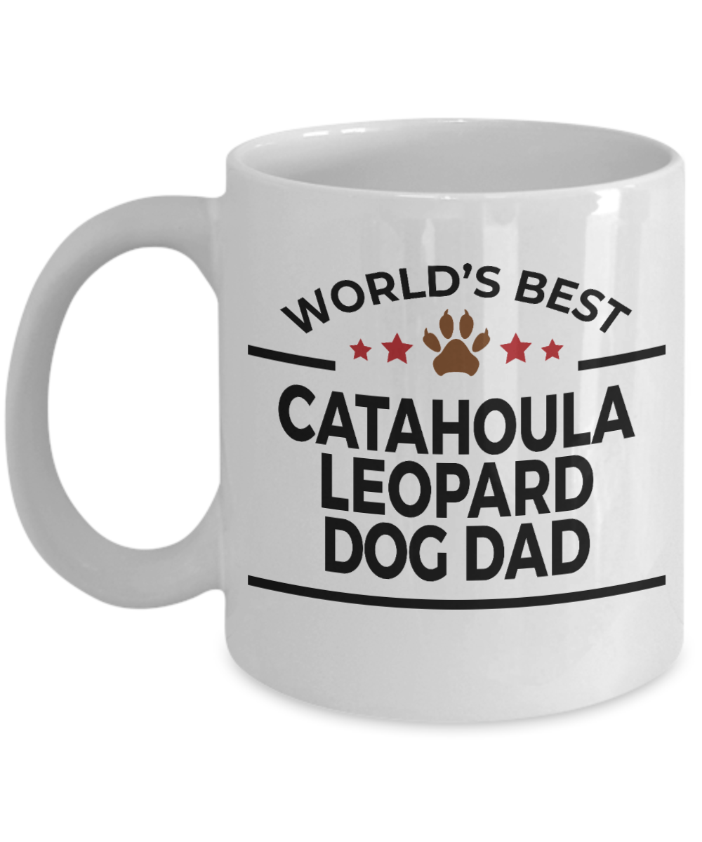 Catahoula Leopard Dog Best Dad Ceramic Coffee Mug