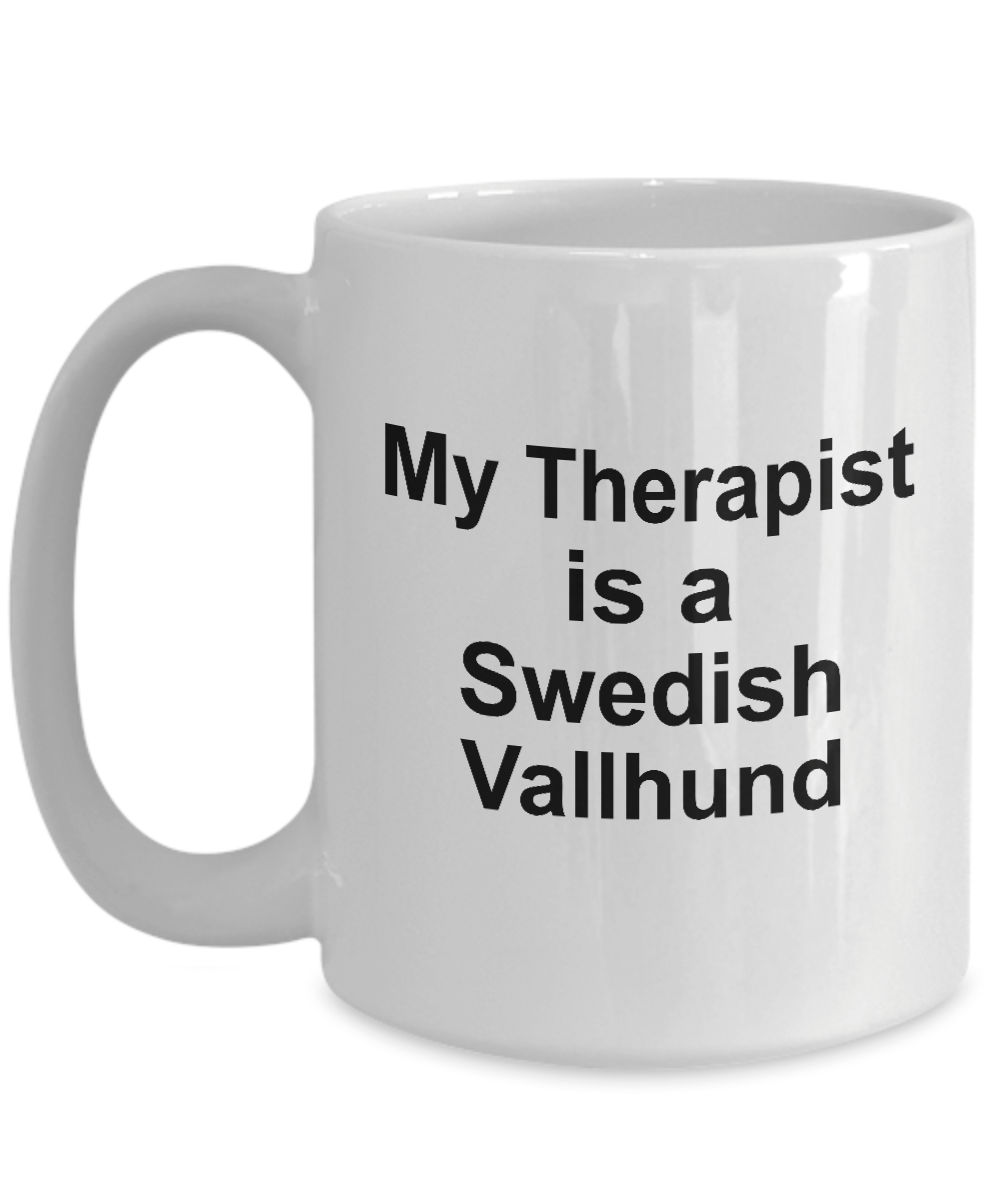 Swedish Vallhund Dog Therapist Owner Lover Funny Gift White Ceramic Coffee Mug