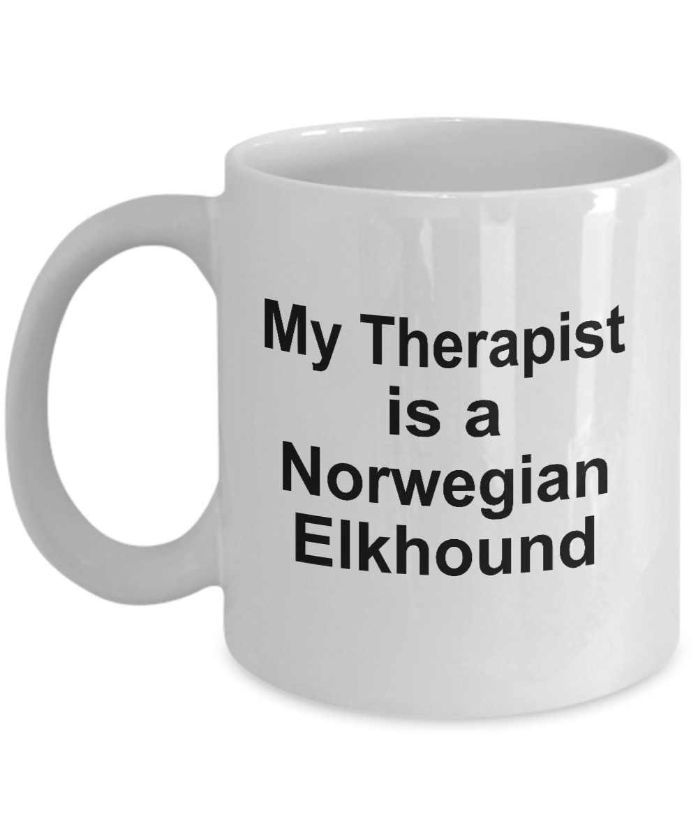 Norwegian Elkhound Dog Therapist Coffee Mug