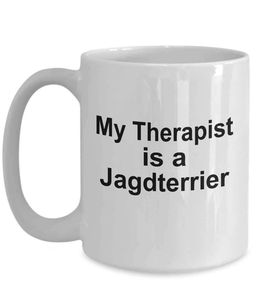 Jagdterrier Dog Owner Lover Funny Gift Therapist White Ceramic Coffee Mug