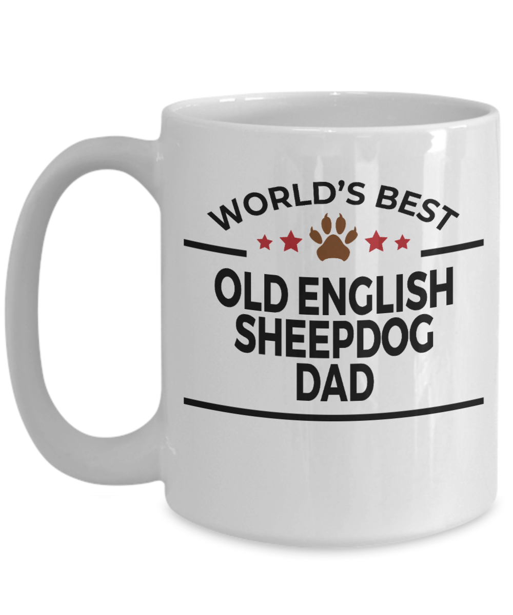 Old English Sheepdog Dog Dad Coffee Mug