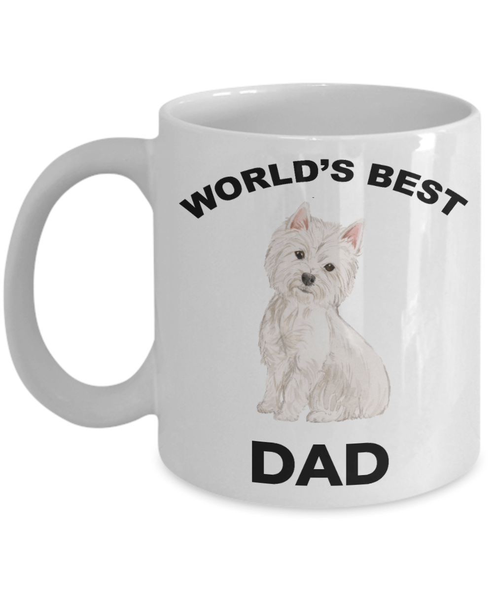 West Highland Terrier Best Dad Coffee Mug